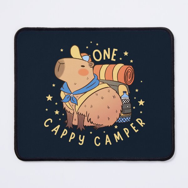 Item preview, One Cappy camper a fun capybara pun for all the happy campers designed and sold by Yarafantasyart.