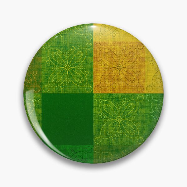 Item preview, Linen patchwork - green/yellow designed and sold by PurpleSandpiper.