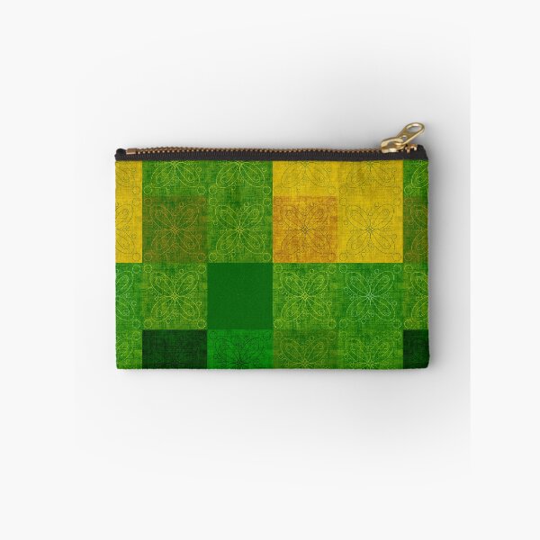 Item preview, Linen patchwork - green/yellow designed and sold by PurpleSandpiper.