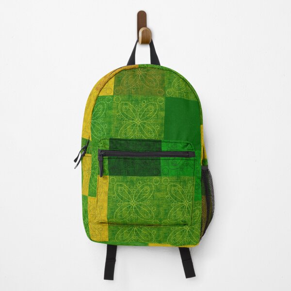 Item preview, Linen patchwork - green/yellow designed and sold by PurpleSandpiper.