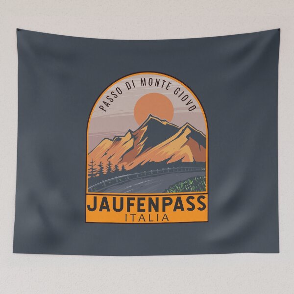 Item preview, Jaufenpass Italy Retro Travel Emblem designed and sold by KrisSidDesigns.