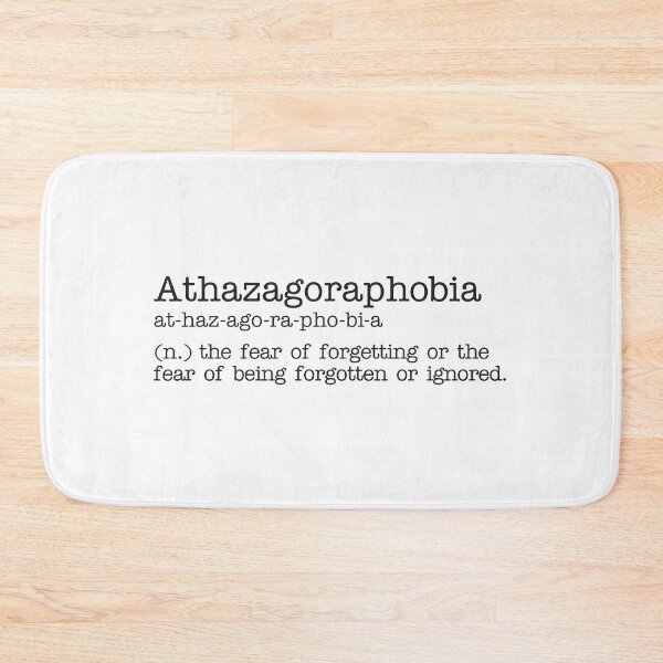 Item preview, Athazagoraphobia - Beautiful Word Definition - Typewriter designed and sold by Zooone.