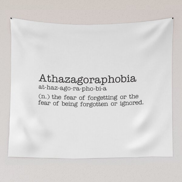 Item preview, Athazagoraphobia - Beautiful Word Definition - Typewriter designed and sold by Zooone.