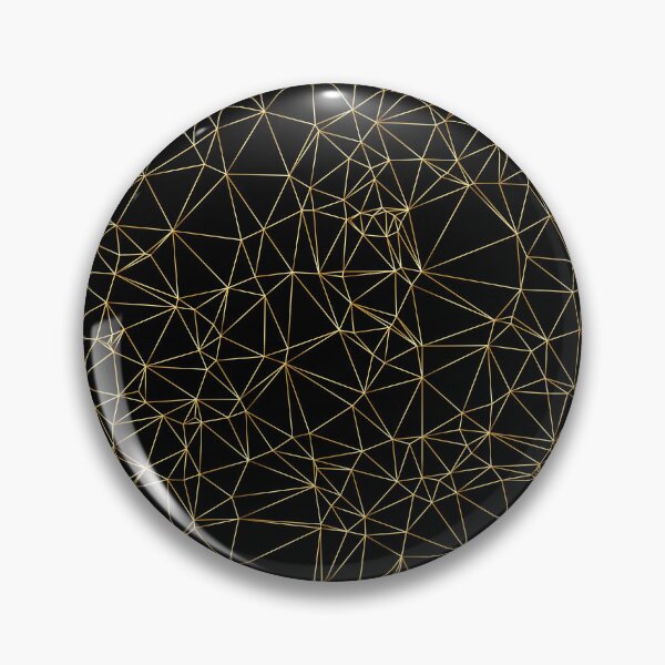 Item preview, Abstract Triangles With Golden Line designed and sold by JenTrinhArt.