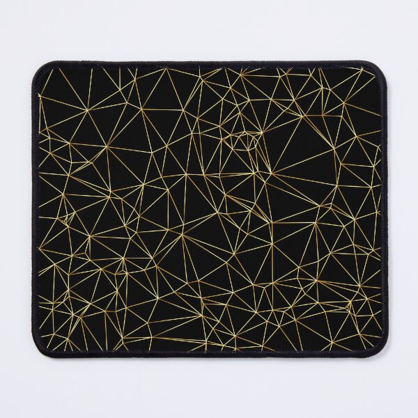 Item preview, Abstract Triangles With Golden Line designed and sold by JenTrinhArt.
