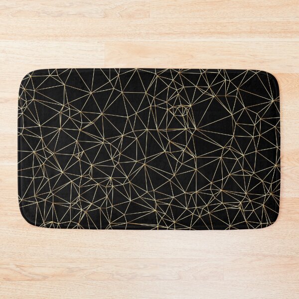 Item preview, Abstract Triangles With Golden Line designed and sold by JenTrinhArt.