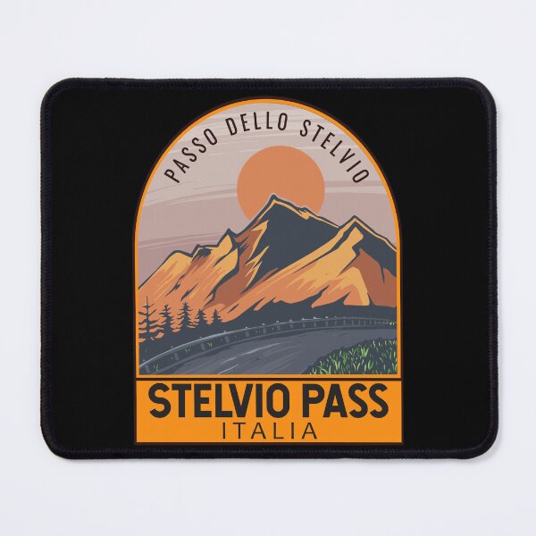 Item preview, Stelvio Pass Passo Dello Stelvio Retro Travel Emblem designed and sold by KrisSidDesigns.