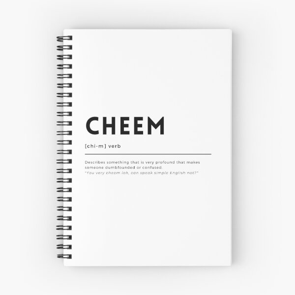 Item preview, Singlish Dictionary - Cheem designed and sold by huggsdoodles.