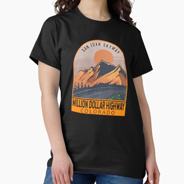 Item preview, Million Dollar Highway Colorado Retro Travel Emblem designed and sold by KrisSidDesigns.