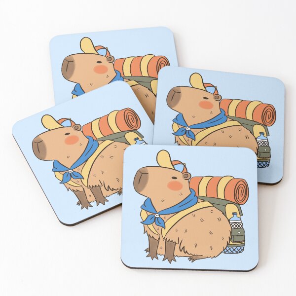 Item preview, Cute capybara ready for camping  designed and sold by Yarafantasyart.