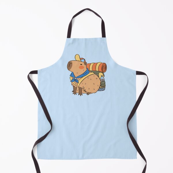 Item preview, Cute capybara ready for camping designed and sold by Yarafantasyart.