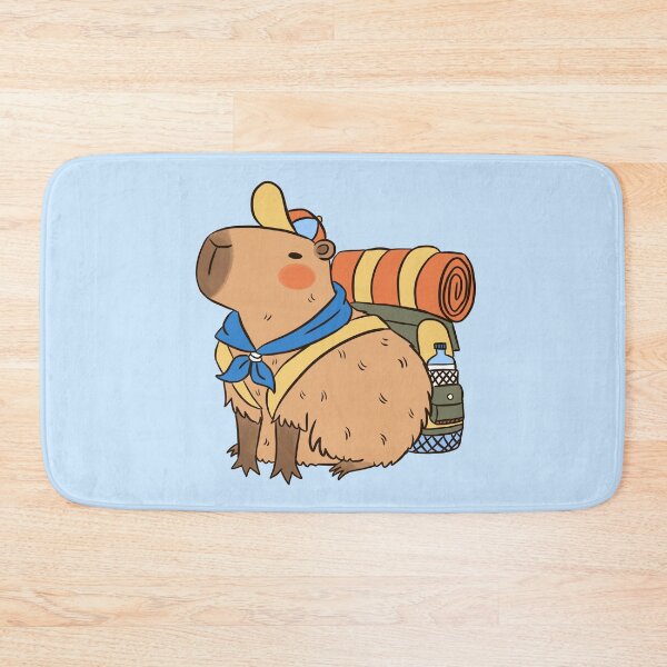 Item preview, Cute capybara ready for camping  designed and sold by Yarafantasyart.