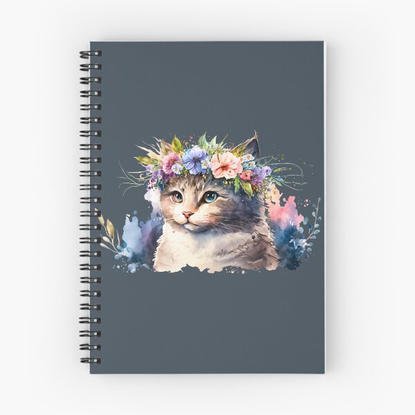 Item preview, Cat with a flower crown designed and sold by SushiAnn.