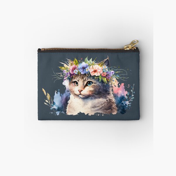 Item preview, Cat with a flower crown designed and sold by SushiAnn.