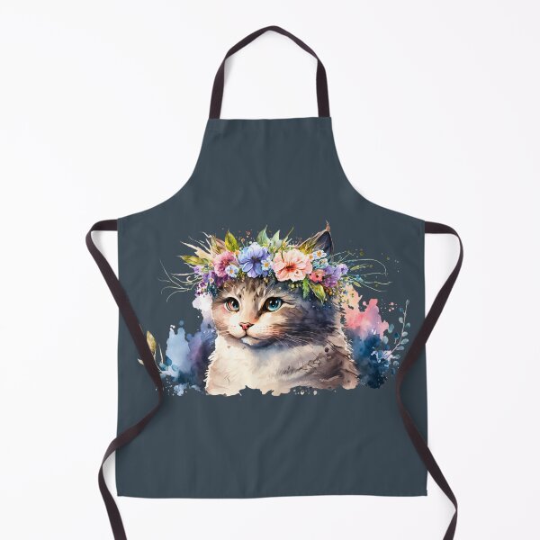 Item preview, Cat with a flower crown designed and sold by SushiAnn.