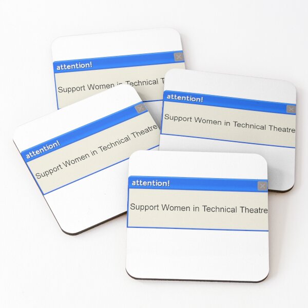 Item preview, SUPPORT WOMEN IN TECHNICAL THEATRE designed and sold by fattim3.