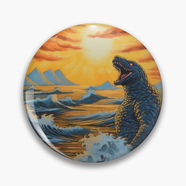 Item preview, Godzilla in the Waves designed and sold by Binary-Beauty.