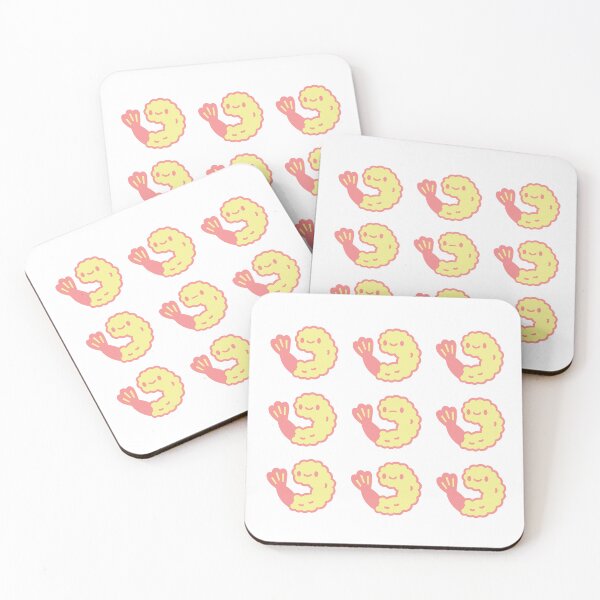 Item preview, Cute Smiling Tempura Prawns – Kawaii food designed and sold by Rigipedia.