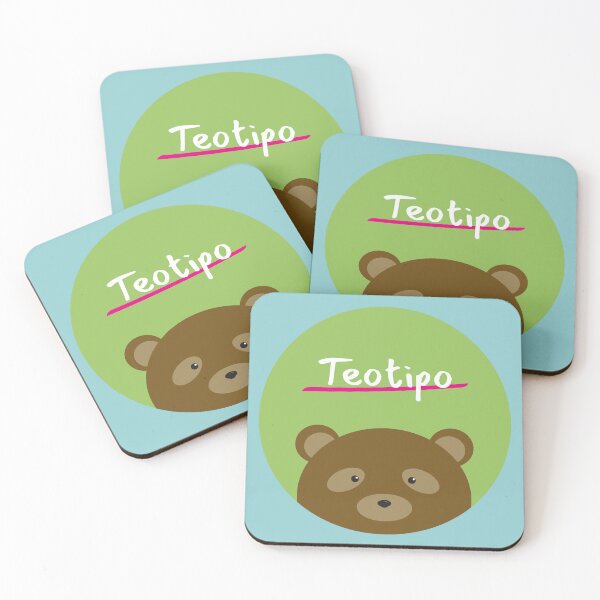 Item preview, Brown bear face inside a green circle designed and sold by Teotipo.