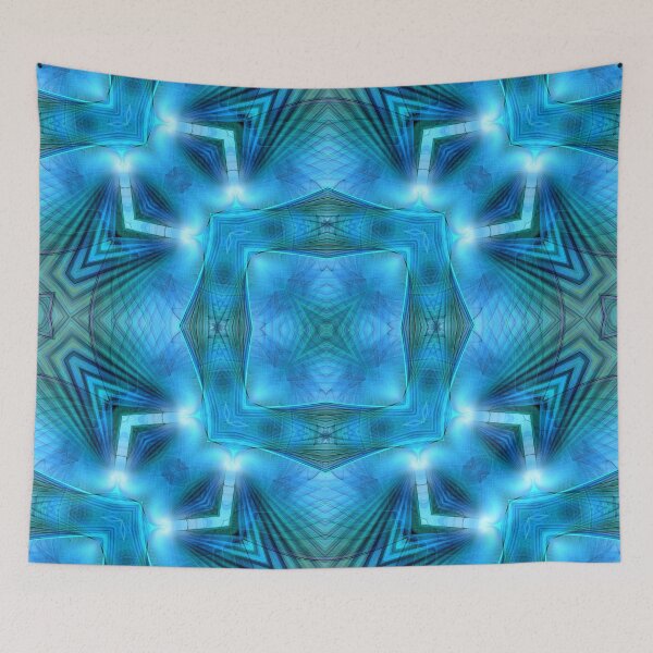 Item preview, blue electric octagon designed and sold by effervescence.