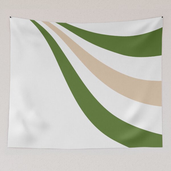 Item preview, White, Sand and Palm Green Wave designed and sold by LAEC-Shop.