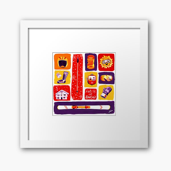 Let It Snow Framed Art Print