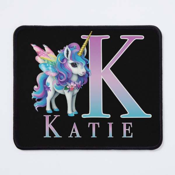 Item preview, Katie name with a cute unicorn designed and sold by Lubellebubble20.