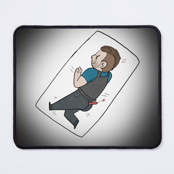 Item preview, fan art I drew of john soap mactavish (dying?) in a glue trap designed and sold by highwayInferno.