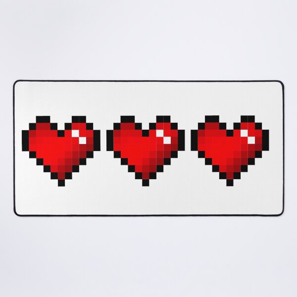 Item preview, Red pixel hearts designed and sold by Kawaii-Crafts.