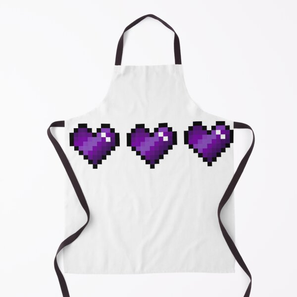 Item preview, Purple pixel hearts designed and sold by Kawaii-Crafts.