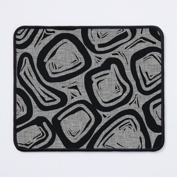 Item preview, Mid Century Modern Boulders in Gray and Black designed and sold by CheriesArt.