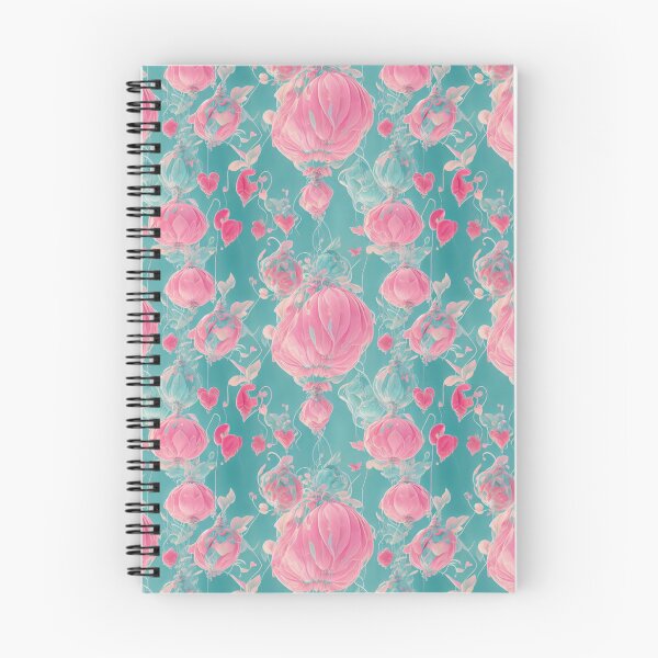Item preview, Pink and Aqua Floaty Abstract Pattern designed and sold by IcedImages.