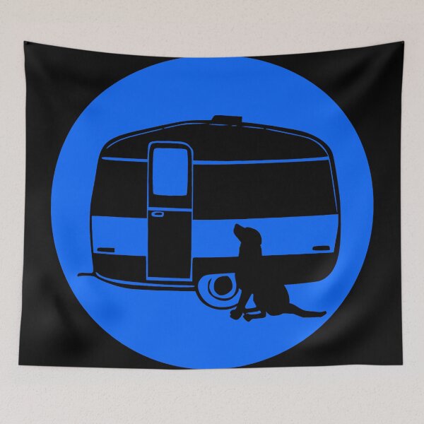 Item preview, ALL YOU NEED A DOG A CARAVAN BLUE designed and sold by Marni Scofidio Desi9ns.