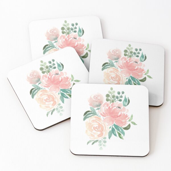 Item preview, Loose Watercolor Peony Florals designed and sold by bloomingwaters.