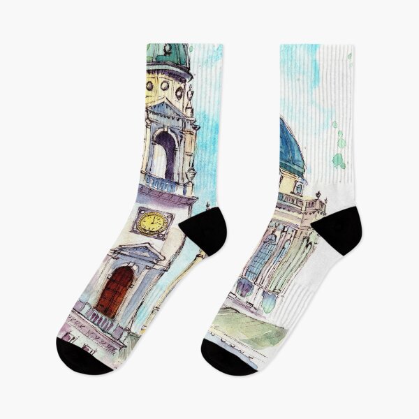 Item preview, Watercolor illustration of the St. Stephen's Basilica in Budapest designed and sold by MaryWatercolor.
