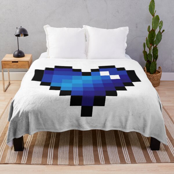 Item preview, Blue Pixel Heart designed and sold by Kawaii-Crafts.