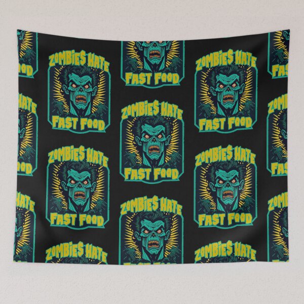 Item preview, Zombies hate fast food designed and sold by MetalSatyrShop.