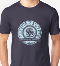 Retro Badge Pale Blue Classic Grunge Unisex T-Shirt