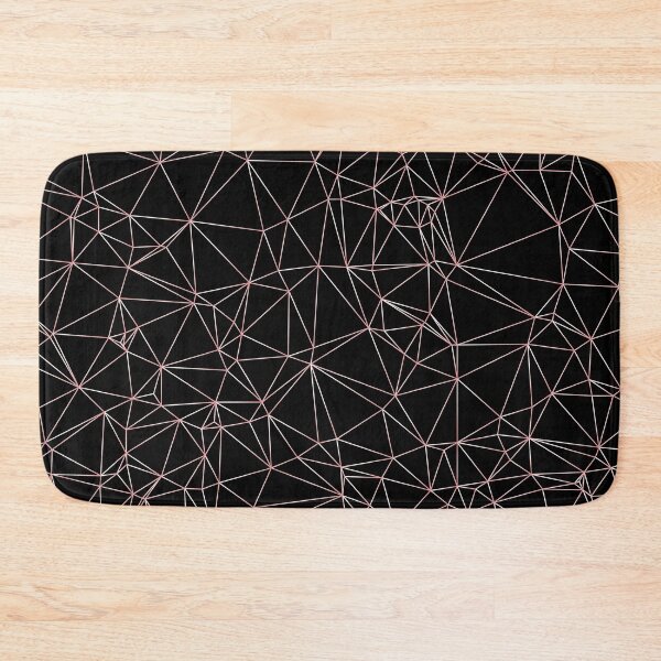 Item preview, Abstract Triangles With Rose Golden Line designed and sold by JenTrinhArt.
