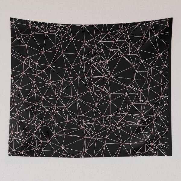 Item preview, Abstract Triangles With Rose Golden Line designed and sold by JenTrinhArt.