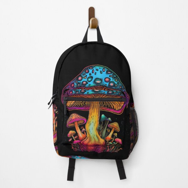 Item preview, psychedelic Mushroom bright psy colors designed and sold by ai1art.