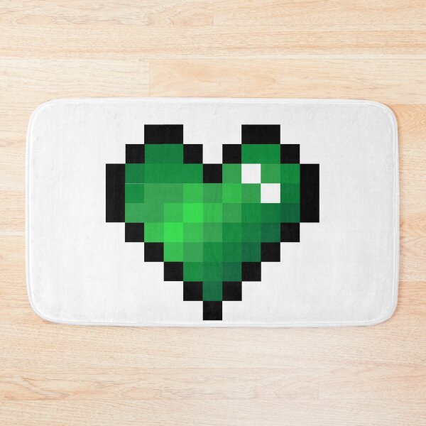 Item preview, Green Pixel Heart designed and sold by Kawaii-Crafts.