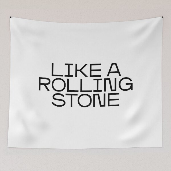Item preview, Like a rolling stone (black) designed and sold by didijuca.