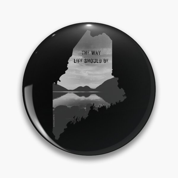 Artikelvorschau, Maine, die Art und Weise, wie das Leben sein sollte - Blasen, Acadia - Rustikales Schwarz-Weiß entworfen und verkauft von TwoSmallPtatoes.