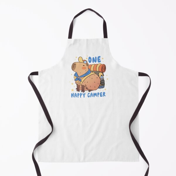 Item preview, One happy campers a cute capybara camper designed and sold by Yarafantasyart.