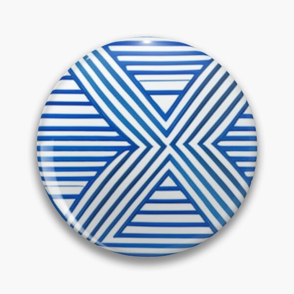Item preview, Blue Geometric Line Pattern designed and sold by donlmartino.