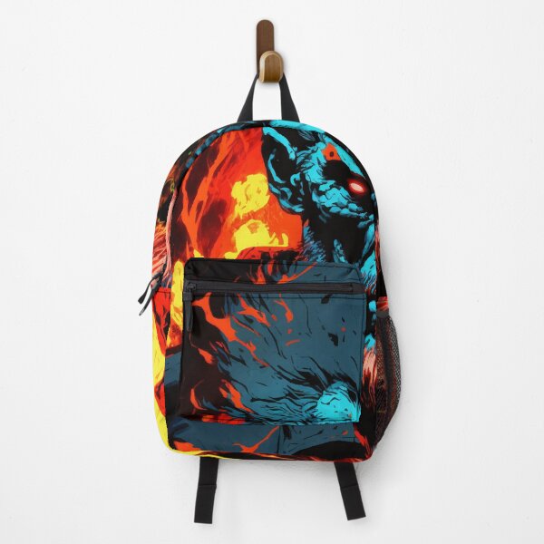 Item preview, Flaming head Rage Red and Yellow Two-Tone designed and sold by polrprint.