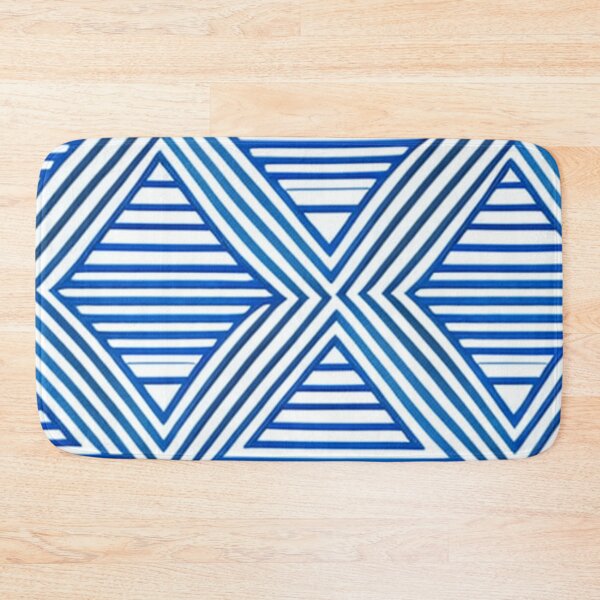 Item preview, Blue Geometric Line Pattern designed and sold by donlmartino.