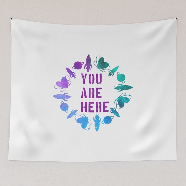 Item preview, galaxy you are here location designed and sold by Souushop.