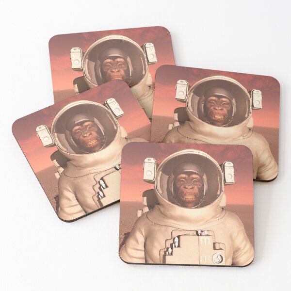 Item preview, Chimpanzee in a space suit on Mars designed and sold by MIRO3D.